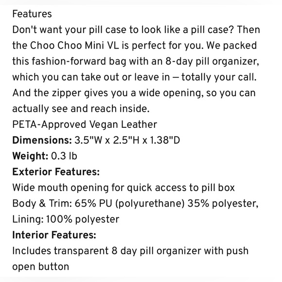 Lug Choo Choo Mini Classic VL Pill Box Case SAND NWT - Picture 6 of 8